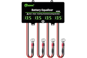 MAZAVA HC02 Battery Equalizer for 12/24/36/48V Batteries Voltage Balancer 4S Active Lead Acid Touch Switch Battery Controller