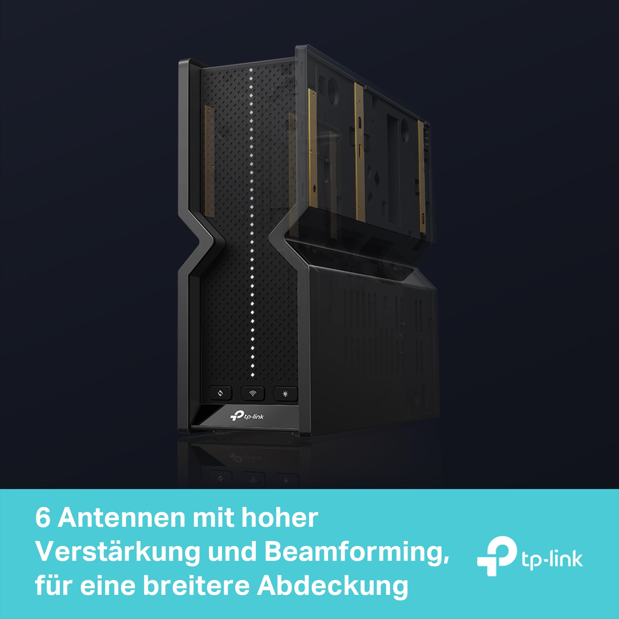 TP-Link Tri-Band BE9300 WiFi 7 Router Archer BE550, 6-Stream 9.2 Gbps, 2.5G Ports, USB 3.0, 6 Intelligent Internal Antennas, VPN Clients and Servers, HomeShield