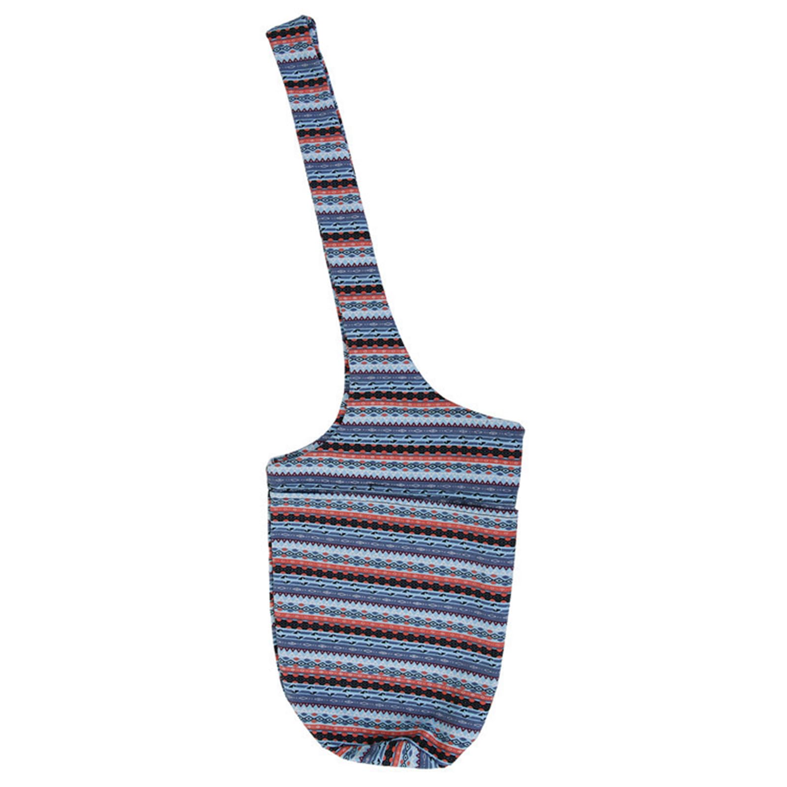 Large Capacity Bohemian Ethnic Style Print Canvas Yoga Bag Yoga Mat Bag with Pockets #1