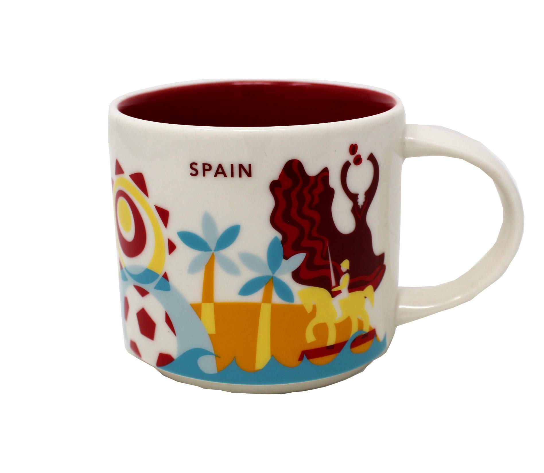 Starbucks Spain You Are Here Yah Collection Coffee Mug White