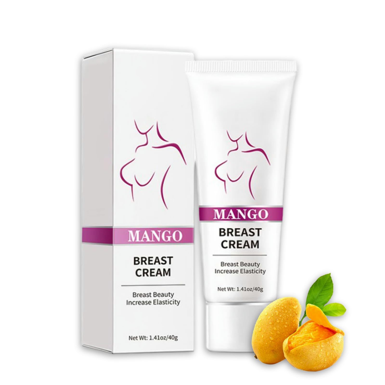 Breast Enhancement Cream 40g - Powerful Lifting & Plumping Formula for Breast Growth & Enlargement - Upsize Cream for Bust Increase & Pump Up Breast - Natural Bust Enhancement