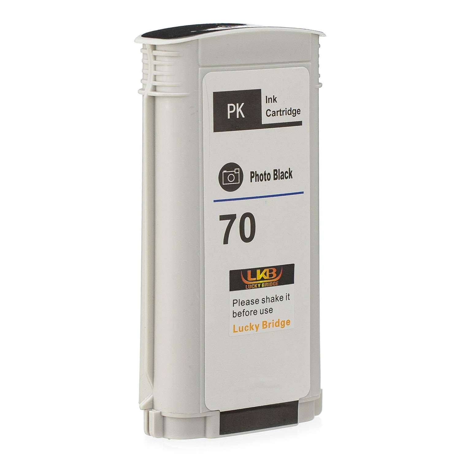 Photo 1 of Lucky Bridge Compatible HP70PK Photo Black Ink Cartridge Replacement with 130ML Use with HP Designjet Z2100 Z5200 Z3200 Z3100 Z5400 (HP70PK) –US