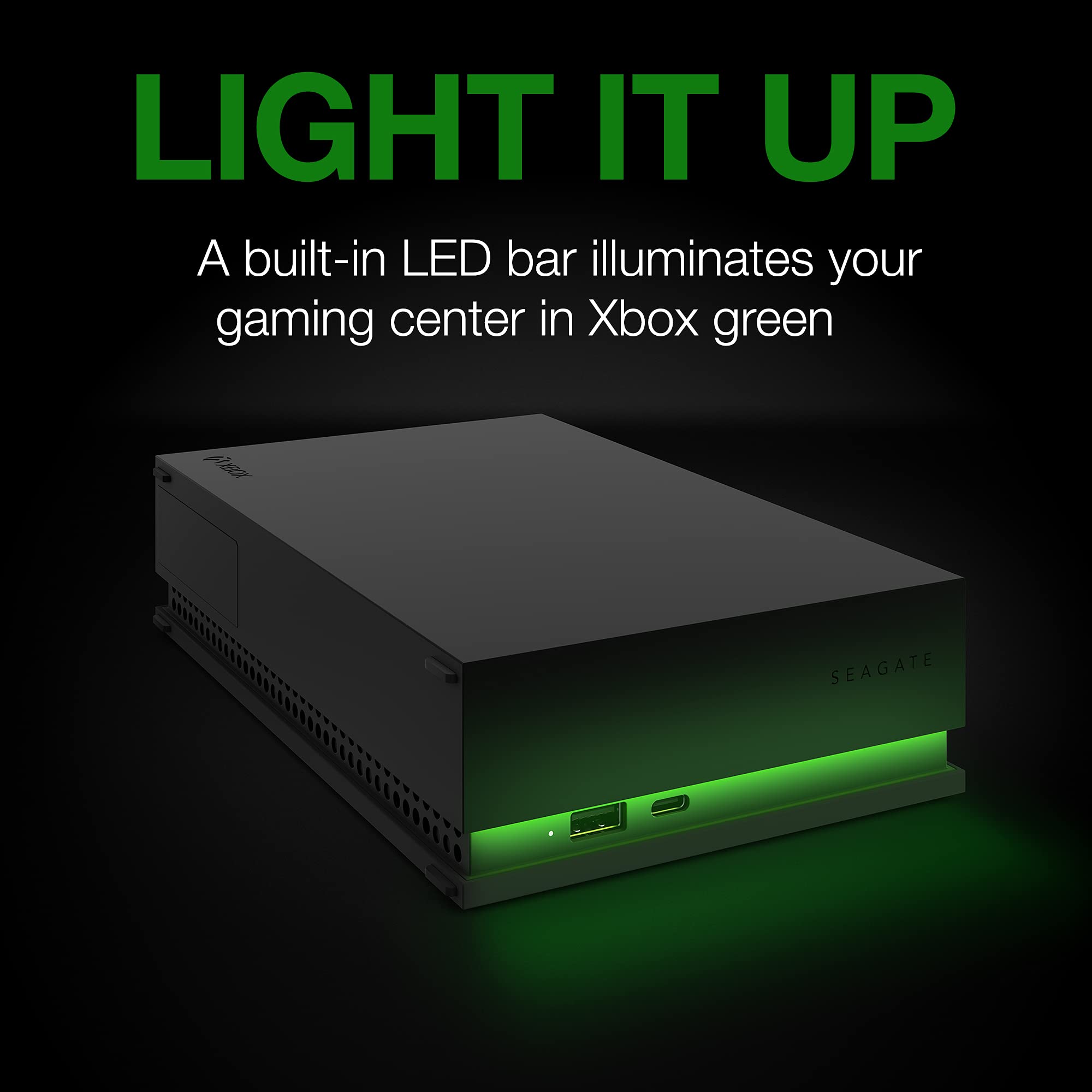 Seagate Game Drive Hub 8TB USB 3.2 Gen 1 External Hard Drive for Xbox, Black