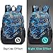 Fantastic Zone Boy Girl School Backpack for Childrens for Middle School, 3 Sets of Capacity 20L School Bag, Pencil Bag & Shoulder Bag, Book Backpack with Florescent Mark
