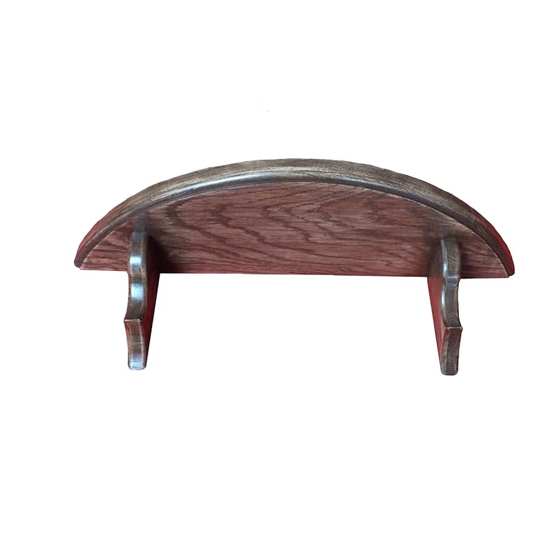Rounded Edge Solid Oak Shelf Oak Shelf with Oak Brackets