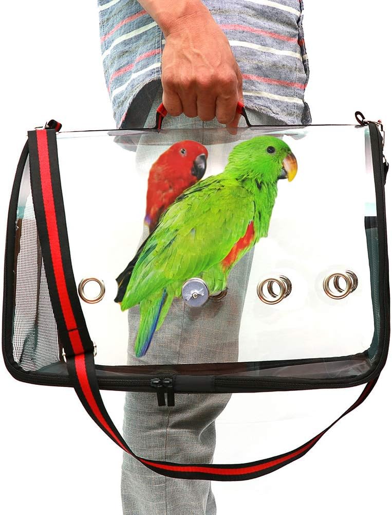 Ligera Bird Carrier, PVC Transparente Viaje Loros Jaula Claro ...