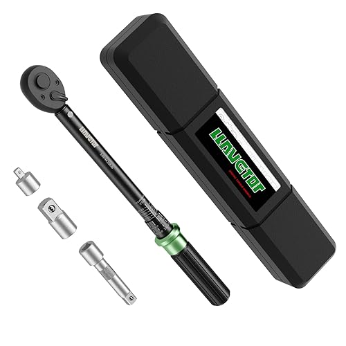LLAVETOR 3/8 Inch Pound Torque Wrench, 3/8 Drive Torque Wrench, 3.69-44.25 ft.lb, ±3% Accuracy, Dual-Direction, 72 Tooth
