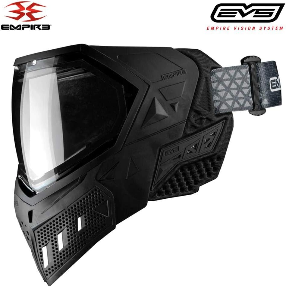 Empire EVS Paintball Mask/Goggle - 2 Thermal Lenses (Black/Black) : Sports & Outdoors