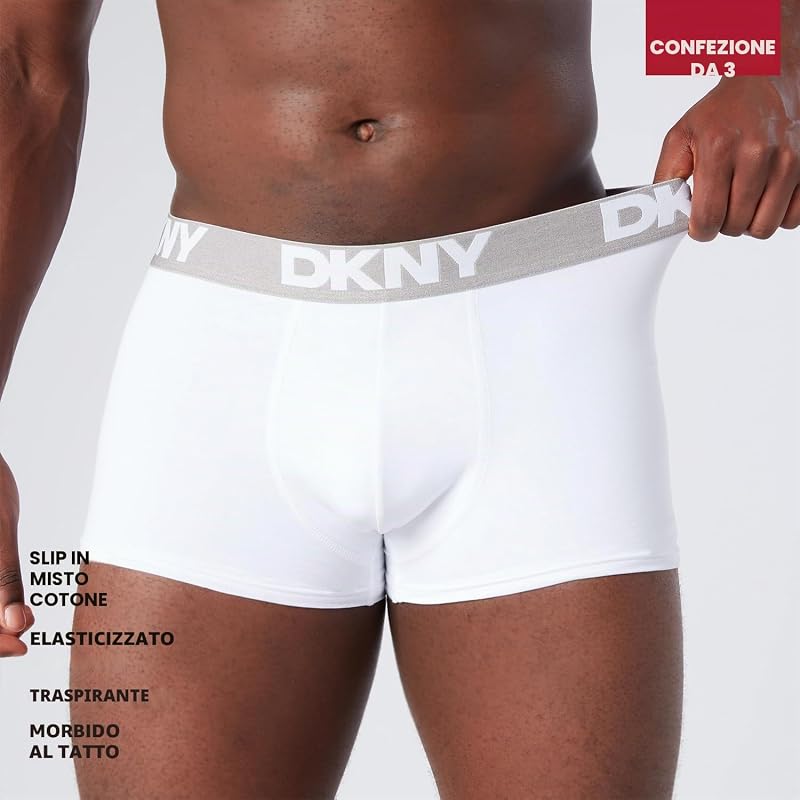 Seattle Boxer Uomo in Cotone | Boxer Uomo Cotone Elasticizzato Morbido e Traspirante | Intimo Uomo Pantaloncini Comfort | Mutande Cotone, 3pk Nero/Grigio Bianco, XL