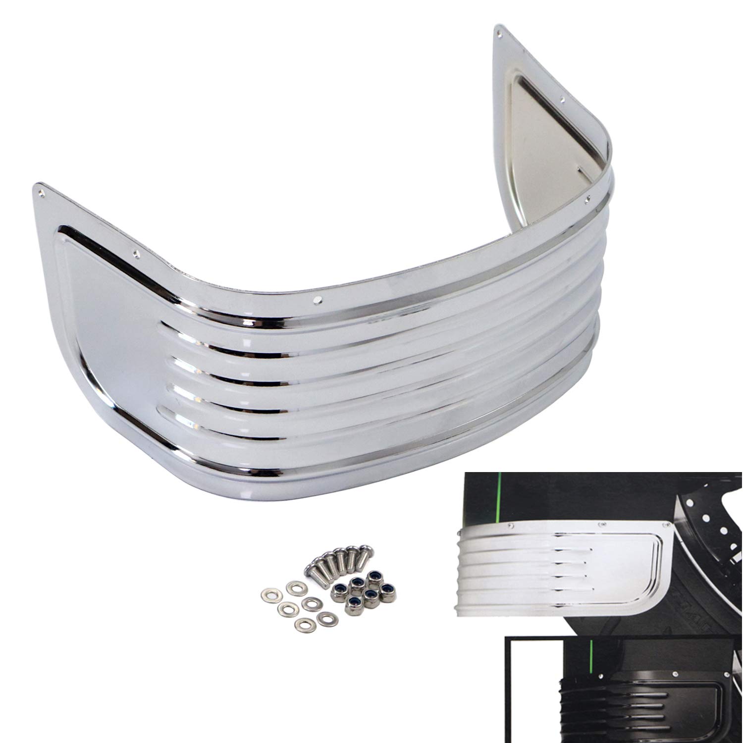 Chrome Front Fender Skirt Trim For Harley Davidson Touring Ultra Classic Electra Glide 20142018