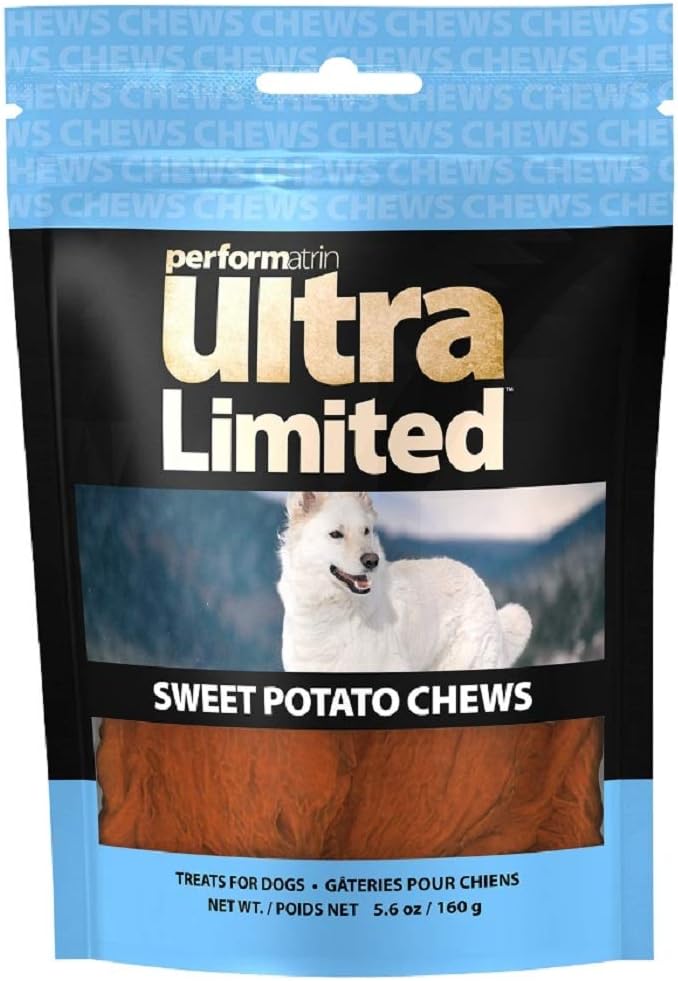 Performatrin Ultra Limited Sweet Potato Chews, Contain just one Ingredient - Sweet Potatoes, with no Artificial Flavors or Additives