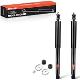A-Premium Rear Shock Absorbers, Set of 2 | Compatible with Chevrolet Camaro 1967-1969, Ford Crown Victoria 1992-2002, Pontiac Buick Lincoln Mercury Oldsmobile Datsun