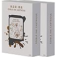 EVEBOT High Speed Coffee Printer Ink Cartridge Replacement for EB-Pro, Printing Exquisite Patterned Coffee Latte Art, 2PCS Brown FancyBox