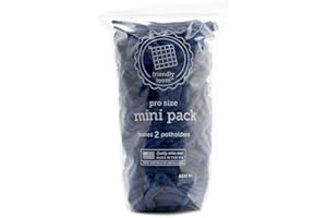 Harrisville Designs Friendly Loom | 7” Traditional-Sized Blue Potholder Weaving Loops | Craft 2 Cotton Potholders