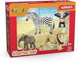 Schleich Wild Life 4 Pc Safari Animal Figurines Set Zebra Monkey Elephant Lion view 7