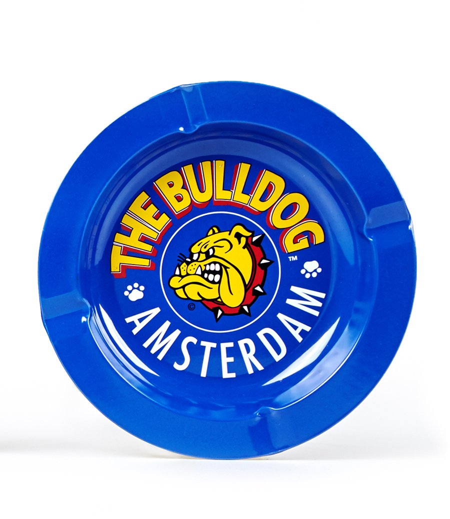 The Bulldog Amsterdam Metal Ashtray | Blue Coloured Metal Ash Tray for Smoking