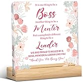 Boss Lady Gifts for Women, Bosses Day Gifts for Women, Thank You Gift for Female Leaders, Administrative Professional Manager Supervisor Birthday Going Away Christmas Gift Acrylic Decoration