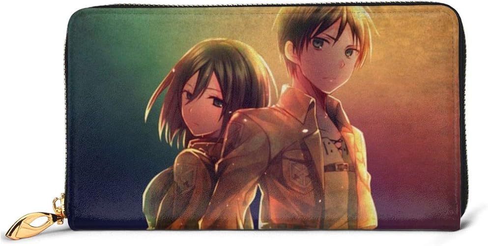 Amazon 進撃の巨人cp 長財布 メンズ レディース カードケース 小銭入れ 大容量 本革 財布 Leather Wallet ノーブランド品 シューズ バッグ