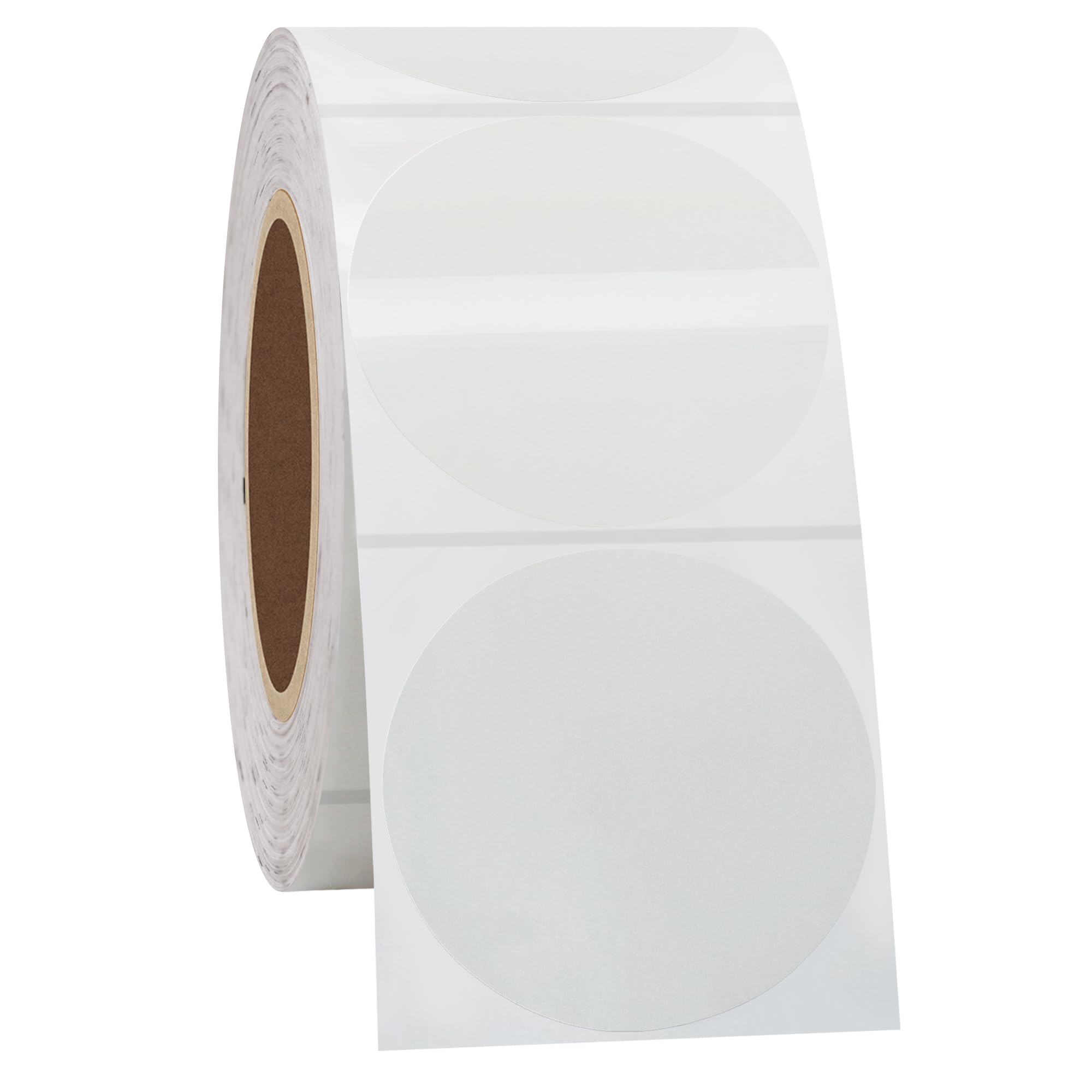 Hycodest Transparent Round Thermal Labels, Multi-Purpose Thermal Stickers for Label Printer (51mm, 500 Pcs)