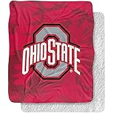 The Ohio State University Blanket, 50"x60" OSU Camo Silky Touch Sherpa Back Super Soft Throw Blanket
