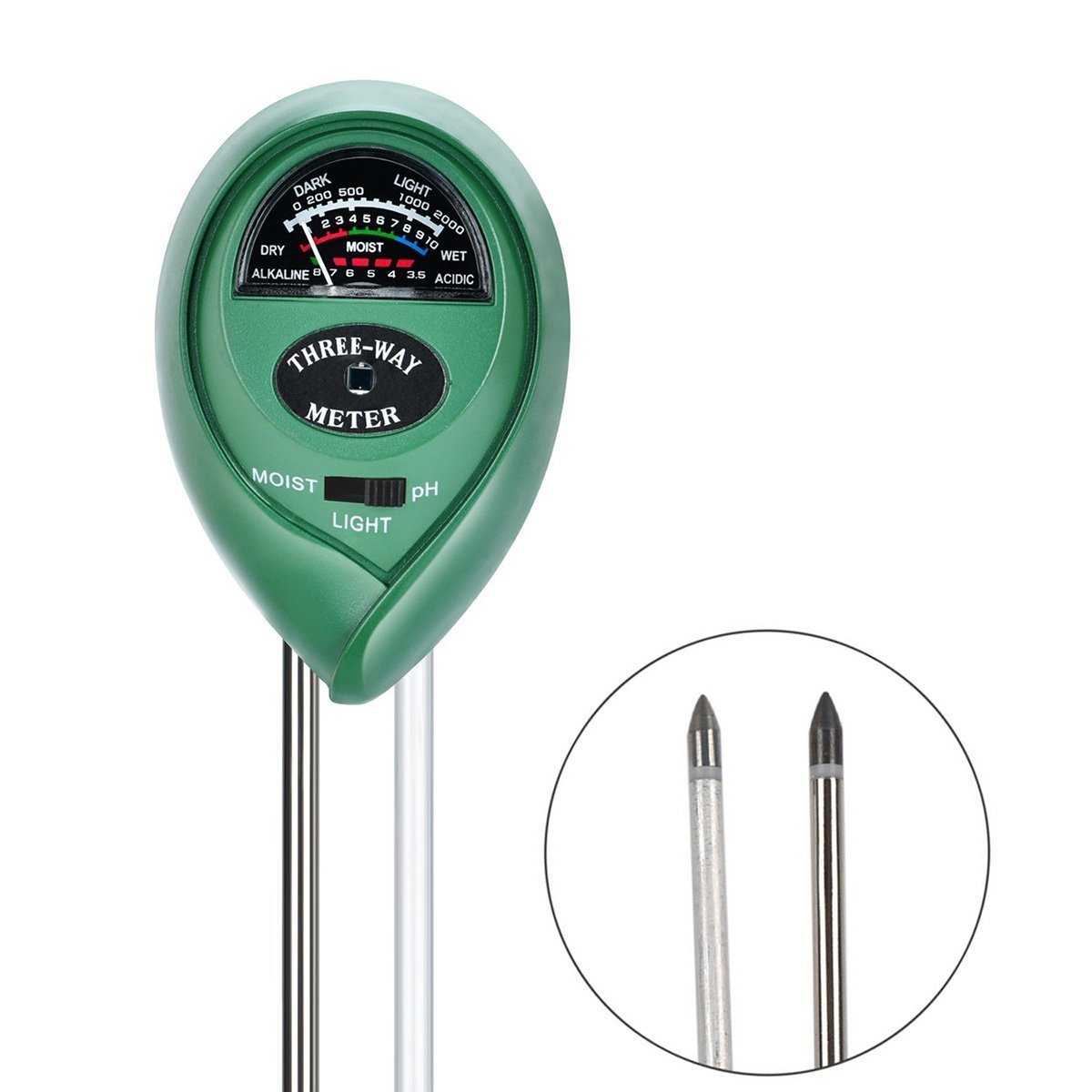 Ebeauty Soil Moisture, Light and pH Testing 3-in-1 Soil Tester Meter for Indoor or Outdoor Plants Flowers Grass and Lawn