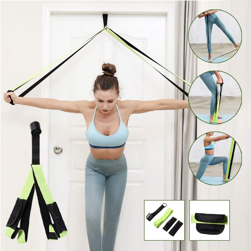 Vdaye Resistance Bands Set,Yoga Elastic Pilates Rubber Stretch Exercise Fitness Band Belt Workouts Stretching Assisted Pull Straps