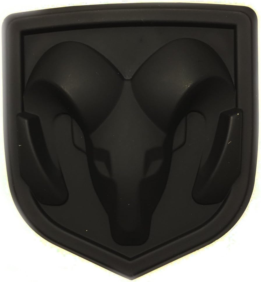New Matte Black Ram Head Emblem Replace OEM Mopar Dodge Ram Charger Challenger 68082011AA