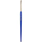 Bdellium Tools Professional Makeup Brush - Golden Triangle 762 Small Angle - With All Vegan and Soft Synthetic Fibers, For Shaping & Filling Eyebrows (Blue, 1pc)