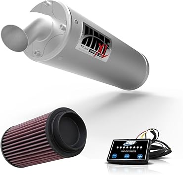 Amazon Com Hmf Polaris Sportsman 850 Xp 12 15 Titan Xl Slip On Exhaust Efi Kn Automotive
