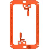 BWP Low Voltage Mounting Bracket 1 Gang, 1 Pack for Single Gang Wall Plate, Telephone Wires, Network Cables, HDMI, Coaxial, Speaker Cables - Low Voltage Box Cable Wall Plate Bracket, Mud Ring
