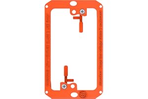 BWP Low Voltage Mounting Bracket 1 Gang, 12 Pack for Single Gang Wall Plate, Telephone Wires, Network Cables, HDMI, Coaxial, Speaker Cables - Low Voltage Box Cable Wall Plate Bracket, Mud Ring