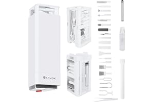 ARVOK Keyboard Cleaning Kit, 32 in 1 Computer Laptop Cleaner Kit, Phone Cleaning Tool, Multi-Function Electronic Cleaner Kit for Earbuds, Cellphones, PC, Screens, Camera Lens, Electronics Devices
