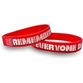 VetFriends.com Remember Everyone Deployed RED Silicone Bracelet Until They All Come Home (Qty 2)
