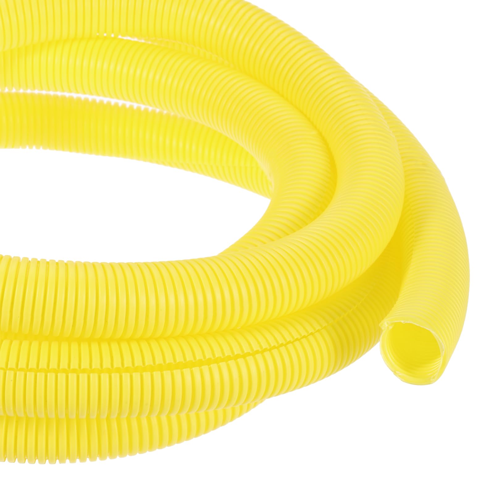 DMiotech 3meter Wire Loom Split Tubing 19mm, Cord Protectors from Pet Flexible Conduit Cable Management for Office, Home, Garden, Yellow