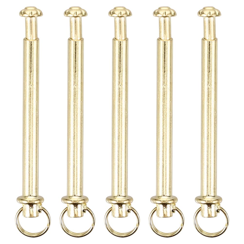 Cabilock 5 Sets Folding Fan Nail Accessories Folding Fan Repairing Accessory Handheld Fan Replacement Stainless Steel Fastener Fan Nuts Repair Kit Hand Fan Rivet Pins