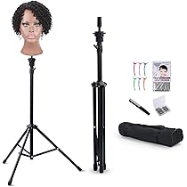 Hairlink Mannequinkopf Mit Echthaar – Übungskopf Für Friseure, 61-66 Cm Lang, Inkl. Klemmständer, Farbe 4# Braun