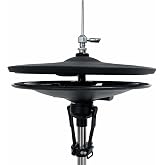Lemon LE-HHC12 12" 2-Piece 2-Zone Electronic Hi-Hat Cymbals | Full-Size Acoustic-Style System, Top Cymbal Pad &amp; Bottom Controller, Compatible with Alesis &amp; Roland