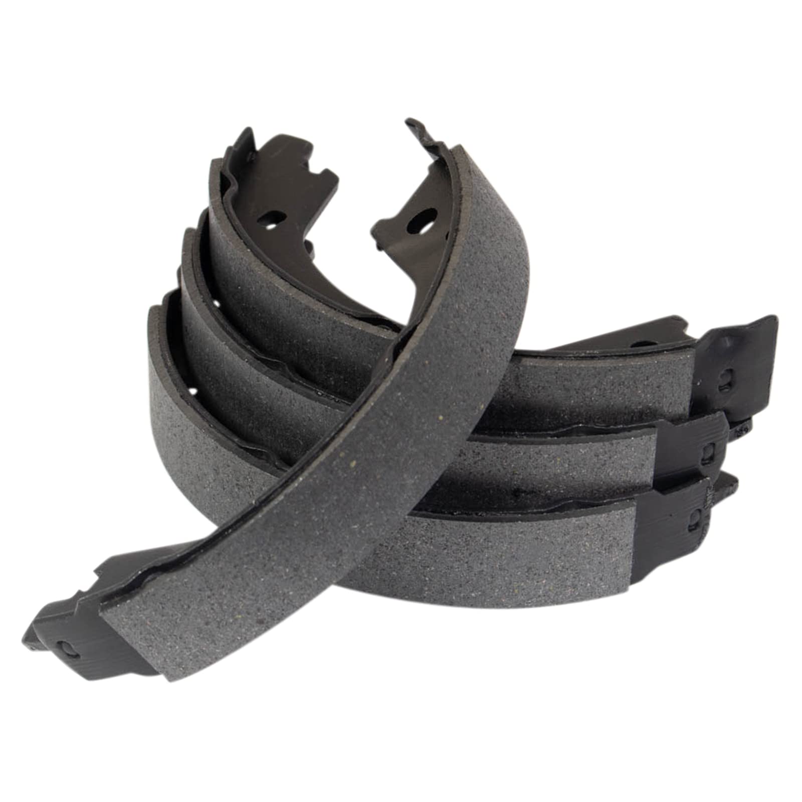TRQ Rear Parking Brake Shoe Set Compatible with