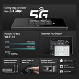 TP-Link M8550 5G Router SIM Slot AXE3600 WiFi 6E Tri-Band Touchscreen VPN view 2