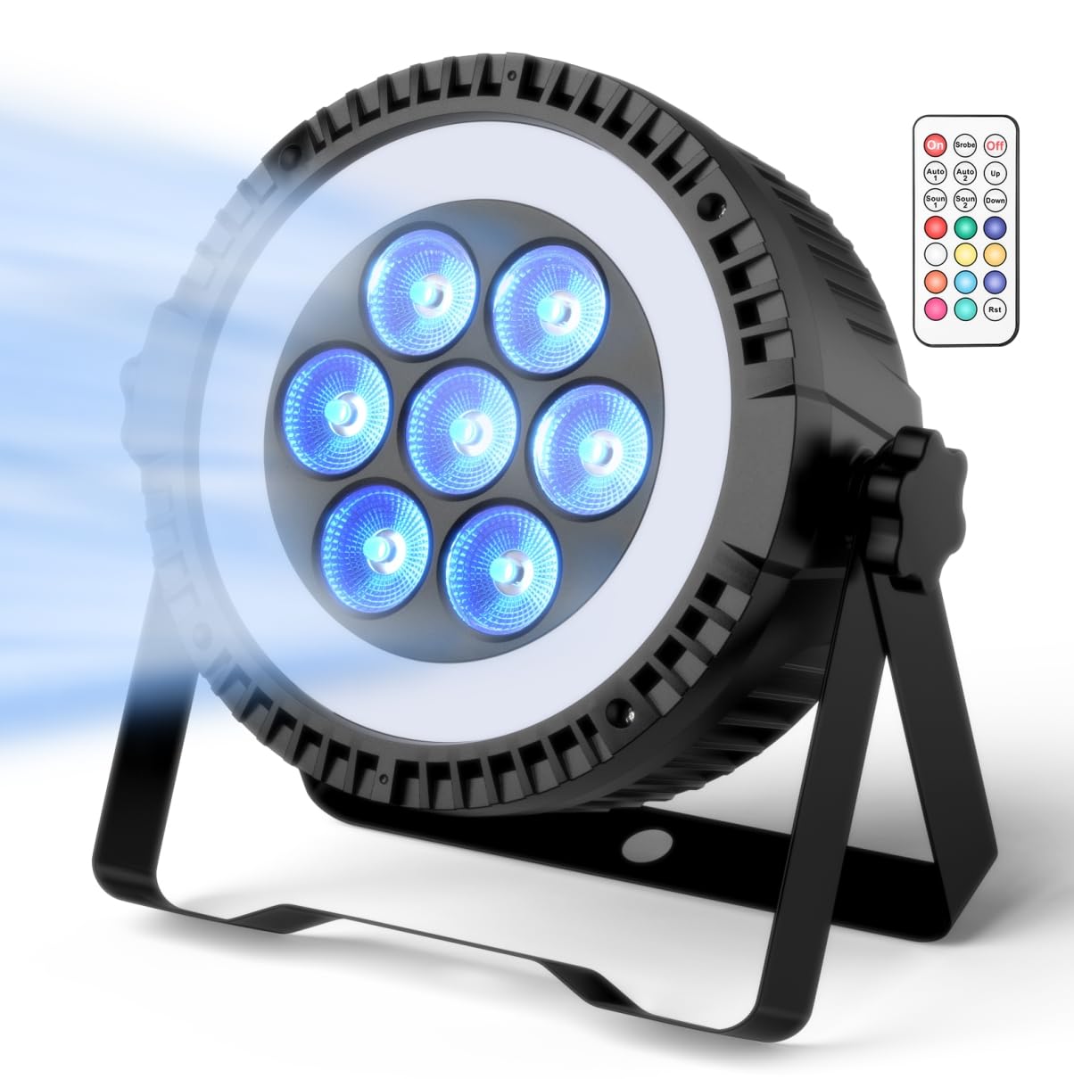 Stage Par Light, 70W RGBW 4-in-1 Uplighting with Mixed Strip by Remote ...