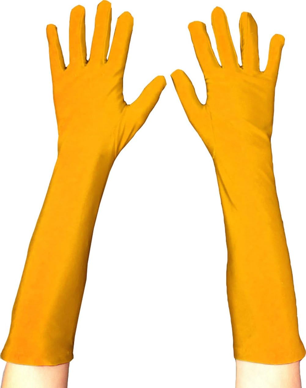 yellow superhero gloves