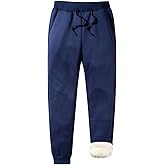 ZGZZ7 Men's Winter Warm Fleece Pants Sherpa Lined Sweatpants Active Thermal Running Joggers Pants