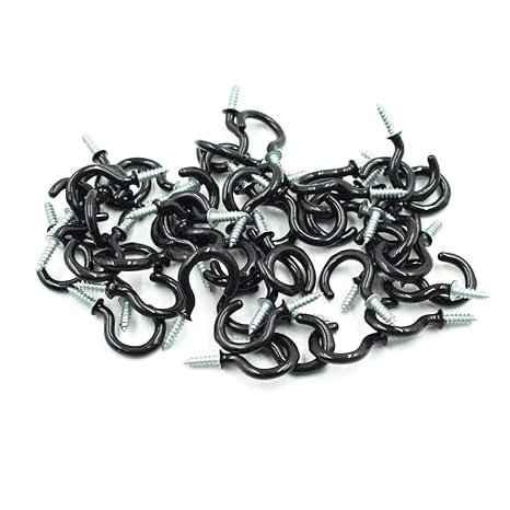 Amazon Com Tuoren Ceiling Plastic Covered Metal Screw In Hooks