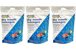 Cotton Mouth Lozenges Dry Mouth Relief Fruit Mix 3.3oz Bag (3 Bags) | Relieves Dry Mouth & Increases Saliva Production, Sugar Free, Gluten Free, Delicious Fruit Flavor, Individually Wrapped, 30 Ct