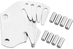 BETOCI Universal Wood Bed Rail Hook Plates Bed to Catch Hook Plates for Footboard Frame,Replacement Wooden Bed Frame Bracket Headboard (Set of 4)