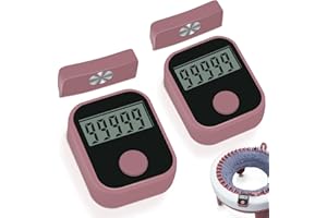 2 PCS Knitting Machine Counter, Heyseri Row Counter for Knitting Machine, Attachable Magnetic Counter Suitable for 32.40.48 Pin Machine Knitting Machine Row Counter