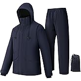 Rain Suit (Jacket + Pants),Rain Gear for Men Waterproof, Camo Rain Jacket, Lightweight Rain Coat for Fishing, Hunting