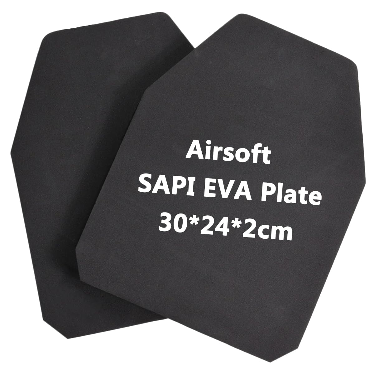 Airsoft EVA Foam Protective Plate 2Pcs, EVA Foam Simulated Sapi Board Tactical Vest Front Rear Shock Absorbing Plates for Airsoft Carrier Paintball Military Games
