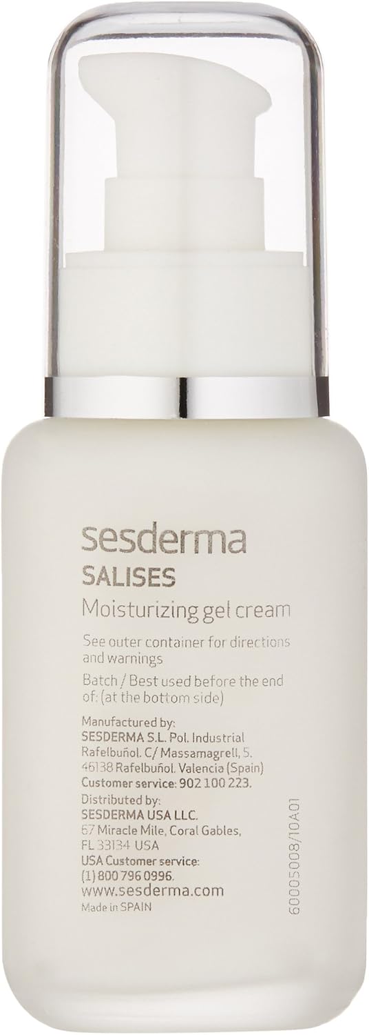 Sesderma Salises Moisturising Gel Cream 50ml, Oil Free Face Moisturiser Combination, Acne Prone Skin with Gel Formula - Image 5