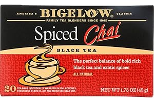 BIGELOW TEA Bigelow, Spiced Chai Tea (Caffeinated), 20 Count